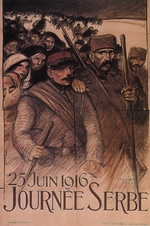 Steinlen, Théophile Alexandre - Tag für Serbien, 25. Juni 1916