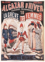 Lévy, Charles - Plakat für die Operette La Grêve des femmes von A. de Villebichot