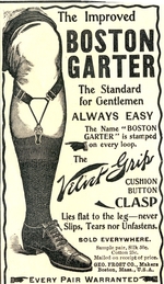 Unbekannter Künstler - Werbung für Boston Garter Strumpfband