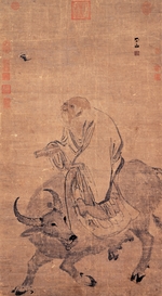 Zhang Lu - Laotse auf einem Ochsen reitend