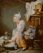 Greuze, Jean-Baptiste - Die Wäscherin (La Blanchisseuse)