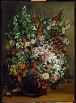 Courbet, Gustave - Blumenstrauß in einer Vase