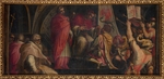 Vasari, Giorgio - Papst Clemens IV. überreicht seine Insignia den Obersten der Guelfen