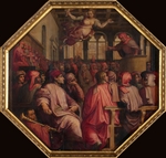 Vasari, Giorgio - Antonio Giacomini beschwört im Sala dei Duecento, den Krieg mit Pisa fortzusetzen