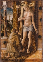 Crivelli, Carlo - Heiliger Franz von Assisi fängt das Blut Christi aus den Wundmalen auf