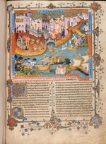 Unbekannter Künstler - Marco Polo bei seiner Abreise von Venedig im Jahre 1271 (Aus Il Milione von Marco Polo)