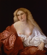 Palma il Vecchio, Jacopo, der Ältere - Frauenbildnis (Bildnis einer Kurtisane)