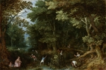 Brueghel, Jan, der Ältere - Sage von Leto und den lykischen Bauern