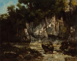 Courbet, Gustave - Landschaft mit Hirsch