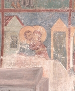 Altrussische Fresken - Begegnung Joachims und Annas an der Goldenen Pforte