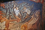 Meister Gerasime - Der Einzug Jesu in Jerusalem. Detail: Kinder schneiden Palmzweige
