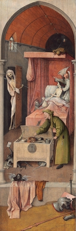 Bosch, Hieronymus - Der Tod und der Geizhals