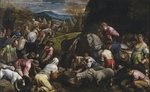 Bassano, Jacopo, il vecchio - Wasserwunder bei Wüstenwanderung