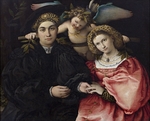 Lotto, Lorenzo - Porträt des Messer Marsilio Cassotti und seiner Braut Faustina