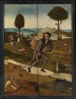 Bosch, Hieronymus - Der Pilger (Heuwagen-Triptychon, Rückseite)