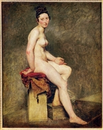 Delacroix, Eugène - Mademoiselle Rose (Sitzende nackte Frau)
