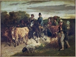 Courbet, Gustave - Bauern von Flagey bei der Rückkehr vom Markt