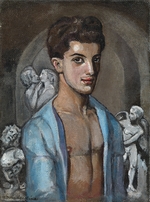 Sudeikin, Sergei Jurjewitsch - Porträt von Tänzer und Choreograf Léonide Massine (1896-1979)