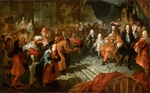 Coypel, Antoine - Ludwig XIV. empfängt den persischen Botschafter in der Spiegelgalerie am 19. Februar 1715