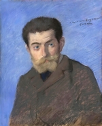 Forain, Jean-Louis - Porträt von Joris-Karl Huysmans (1848-1907)