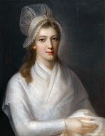 Hauer, Jean-Jacques (Johann Jakob) - Porträt von Charlotte Corday (1768-1793)