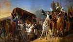 Debret, Jean-Baptiste - Napoleon würdigt den Mut der Verwundeten