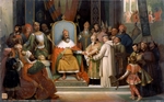 Laure, Jules - Karl der Große empfängt Alkuin 780