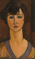 Modigliani, Amedeo - Porträt von Élisabeth Fuss-Amoré