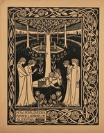 Beardsley, Aubrey - How Four Queens Found Lancelot Sleeping. Illustration für das Buch Le Morte Darthur von Sir Thomas Malory