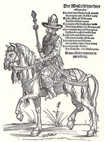 Schön, Erhard - Porträt des Großfürsten von Moskau Wassili III. Iwanowitsch (1479-1533)
