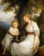 Kauffmann, Angelika - Porträt von Barbara Juliane von Krüdener (1764-1824) mit Sohn Paul