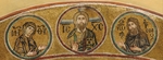 Byzantinischer Meister - Deësis: Christus, Madonna,
