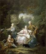 Drouais, François-Hubert - Louis II du Bouchet de Sourches mit seiner Familie