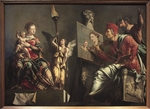 Heemskerck, Maarten Jacobsz, van - Der Heilige Lukas, die Madonna malend