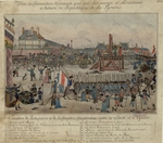 Unbekannter Künstler - Die Hinrichtung Robespierres und seiner Anhänger am 28. Juli 1794