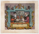 Hondius (Keer van der), Coletta - Doppelporträt von Gerardus Mercator (1512-1594) und Jodocus Hondius (1563-1612)