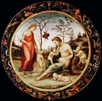 Sodoma - Allegorie der Liebe (Die irdische Venus mit Amor und die himmlische Venus mit Anteros und zwei Amoretten)