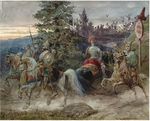 Charlemagne, Adolf - Der Weg zum Tschernomor. Illustration zum Gedicht Ruslan und Ljudmila von A. Puschkin