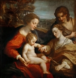 Correggio - Die mystische Hochzeit der heiligen Katharina