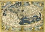 Germanus, Donnus Nicolaus - Weltkarte der Cosmographia von Ptolemäus