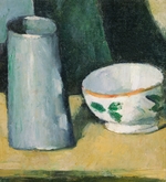 Cézanne, Paul - Schüssel und Milchkrug