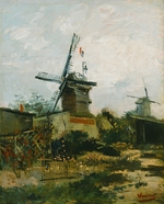 Gogh, Vincent, van - Windmühlen auf dem Montmartrehügel