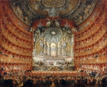 Pannini (Panini), Giovanni Paolo - Musikfest, gegeben vom Kardinal de la Rochefoucauld im Jahre 1747 im Teatro Argentina zu Rom, anläßlich der Hochzeit des Dauphin