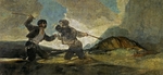 Goya, Francisco, de - Duell mit Knüppeln