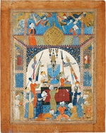 Iranischer Meister - Szene in einem Mausoleum