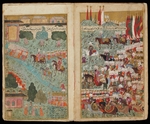 Türkischer Master - Ankunft des Mehmed III. und seiner siegreichen Armee in Istanbul (Aus Manuskript Feldzug des Mehmed III. nach Ungarn)