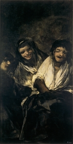 Goya, Francisco, de - Zwei Frauen, einen Mann verspottend