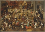 Bruegel (Brueghel), Pieter, der Ältere - Der Kampf zwischen Karneval und Fasten