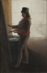 Goya, Francisco, de - Selbstbildnis im Atelier