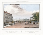 Sadownikow, Wassili Semjonowitsch - Die Dreibogenbrücke in Sankt Petersburg